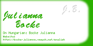 julianna bocke business card